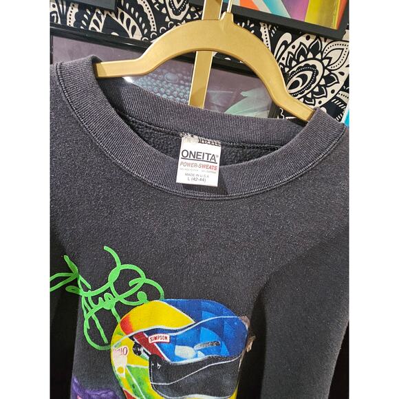 Rare Vintage 1994 Kyle Petty Mello Yello #42 NASCAR Crewneck Large Faded - Picture 5 of 10